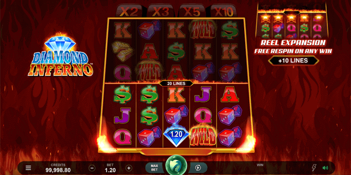 Diamond Inferno slot demo game