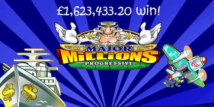 1.6 million GBP Major Millions jackpot won