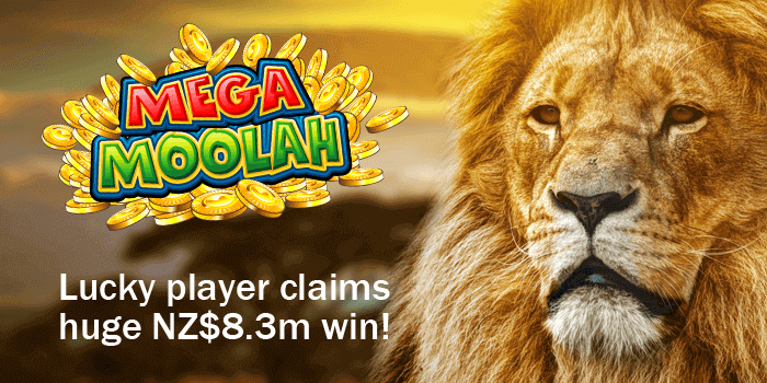 Huge 8.3 million New Zealand Dollar Mega Moolah jackpot win